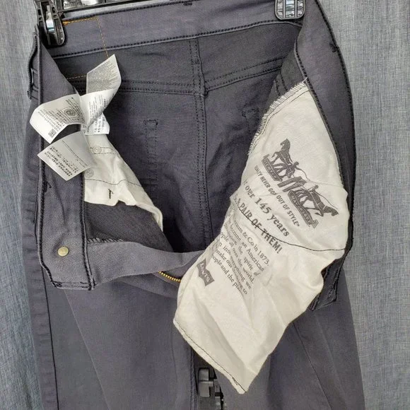 Levi Strauss & Co 511 W34 L30 Men's Gray Jeans - Picture 5 of 5